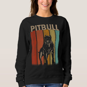 Distressed Pitbull Dog Men Women Kid Pitbull Dog Sweatshirt