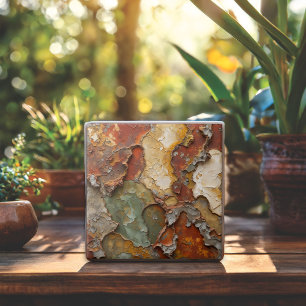 Distressed Plaster Abstract Tile