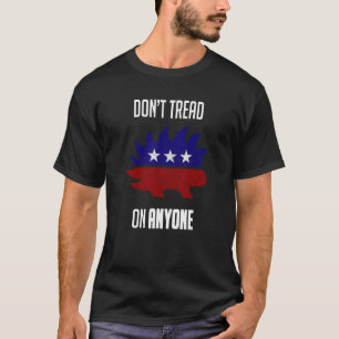 Distressed Porcupine Libertarian T-Shirt - Republi