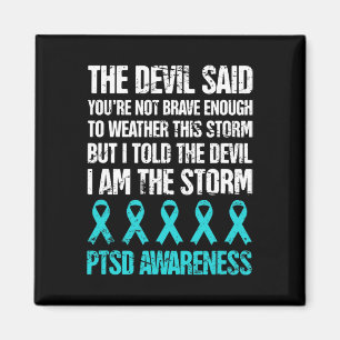 Distressed Post Traumatic Stress Ptsd Awareness Magnet