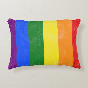 Distressed Rainbow Pillow