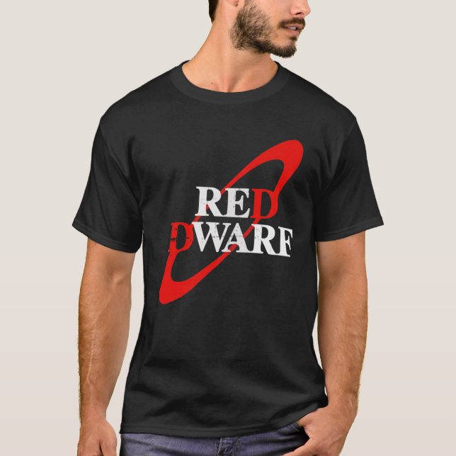 Distressed Red Dwarf Logo Classic T-Shirt (Front)