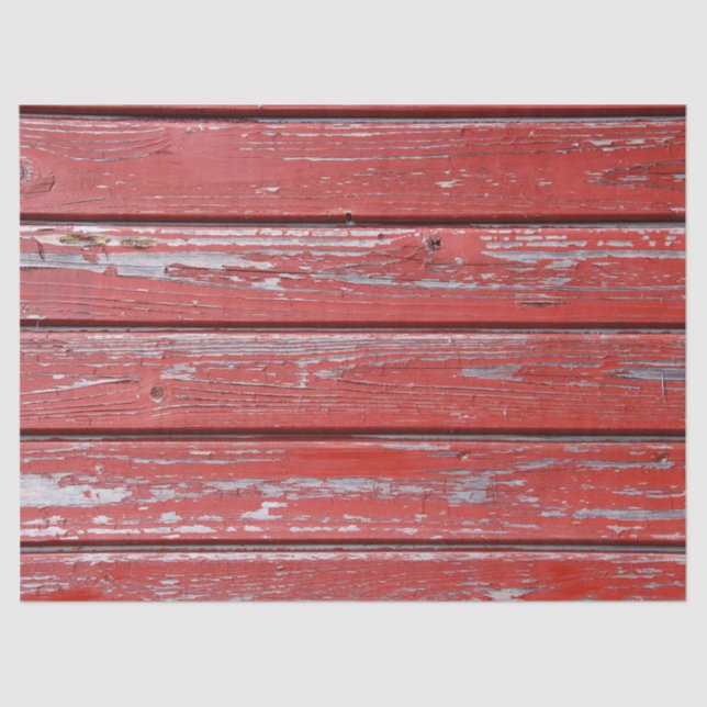distressed red wood tissue paper (Front)