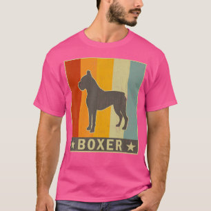 Distressed Retro Boxer Dog Graphic For Boys Girls T-Shirt
