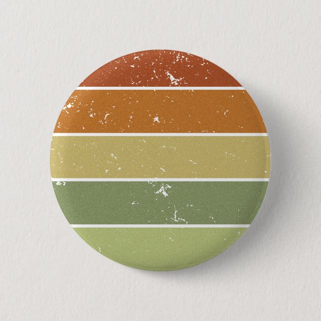 Distressed Retro Sunset 6 Cm Round Badge (Front)