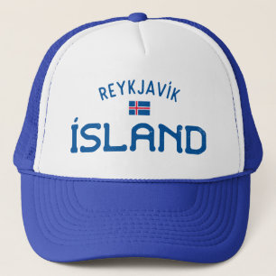 Distressed Reykjavik Island (Iceland) Trucker Hat