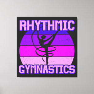 Distressed Rhythmic Gymnastics    Canvas Print