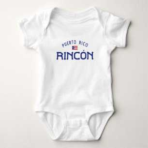 Distressed Rincón Puerto Rico Baby Bodysuit