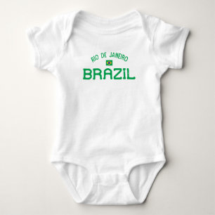 Distressed Rio de Janeiro Brazil Baby Bodysuit