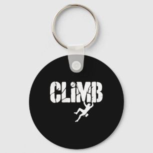 Distressed Rock Climbing Climb Design For Climbers Key Ring