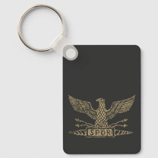 Distressed Roman Eagle Aquila Key Ring