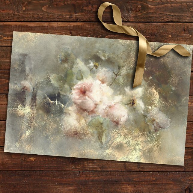 Distressed Rose | Blush PInk Grunge Decoupage Tissue Paper (Creator Uploaded)