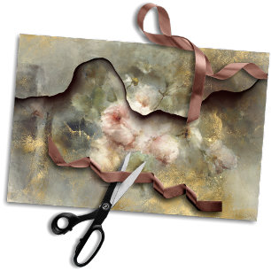 Distressed Rose   Blush PInk Grunge Decoupage Torn Tissue Paper