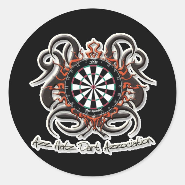 Distressed Round Stickers - Customised (Front)