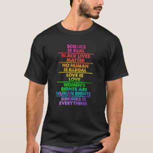 Distressed Science Is Real Black Lives Matter LGBT T-Shirt