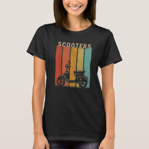 Distressed Scooters Men Women Cute Scooters Retro T-Shirt