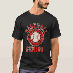 Distressed Senior Baseball Mum Baseball Senior 202 T-Shirt
