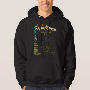 Distressed Senior Citizen Texting Code Grandpa But Hoodie