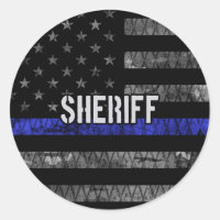 Distressed Sheriff Police Flag