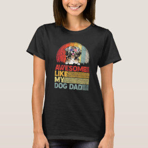 Distressed Shih Tzu Awesome Like My Dog Dad T-Shirt