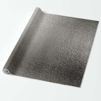 Distressed Silver Metallic Texture 2 Wrapping Paper