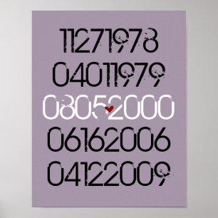 Distressed Special Dates Poster
