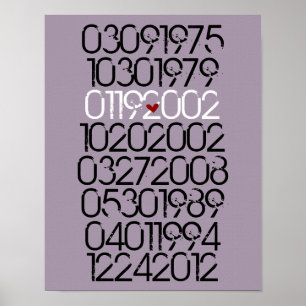 Distressed Special Dates Poster