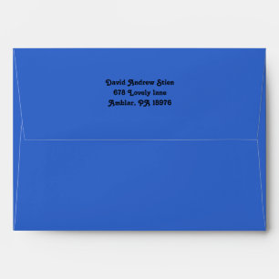 Distressed Stars Bar Bat Mitzvah Invitation Reply Envelopes
