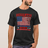 Distressed Style American Flag Desantis 2024