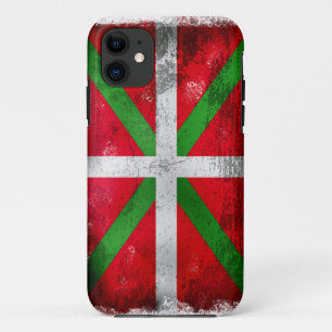 Distressed style Basque flag: Ikurriña, Case-Mate iPhone Case