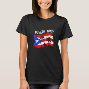 Distressed Style Puerto Rico Frog Puerto Rico T-Shirt
