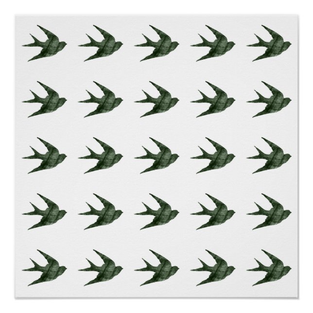 Distressed Swallow Poster (Front)
