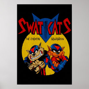 Distressed Swat Kats Poster