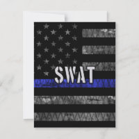 Distressed SWAT Police Flag