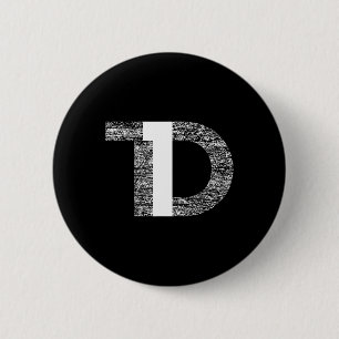 Distressed T1D Type One Diabetes Awareness  6 Cm Round Badge