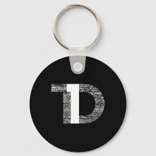 Distressed T1D Type One Diabetes Awareness  Key Ring