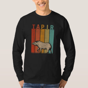 Distressed Tapir Men Women Kid Cute Tapir Retro T-Shirt