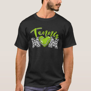 Distressed Tennis Heart Tennis Mom Mother s Day T-Shirt
