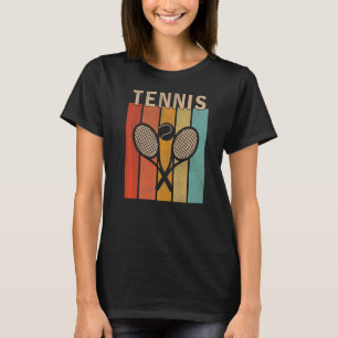 Distressed Tennis Men Women Cute Tennis Retro T-Shirt