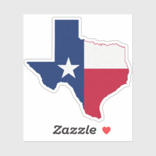 Distressed Texas Flag Shape To Customise