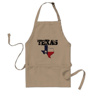 Distressed Texas State Custom BBQ Standard Apron