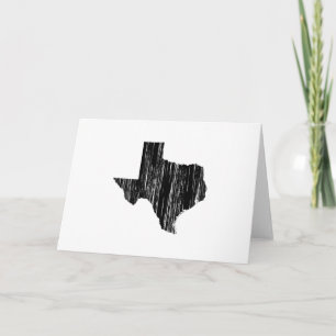Distressed Texas State Outline Card