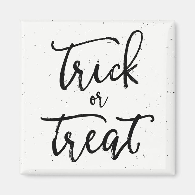 Distressed Trick Or Treat Halloween Magnet (Front)