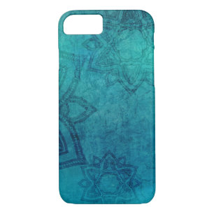 Distressed Turquoise Mandala iPhone Cover