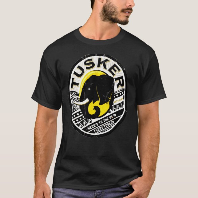 Distressed Tuskers Logo 2   T-Shirt (Front)