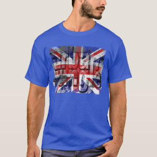 Distressed u.k flag Digital Art Urban Jungle T-Shirt