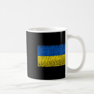 Distressed Ukraine Flag Blue Yellow Patriotic Supp Coffee Mug