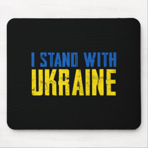 Distressed Ukraine Flag Ukrainian Lovers Ukraine P Mouse Pad