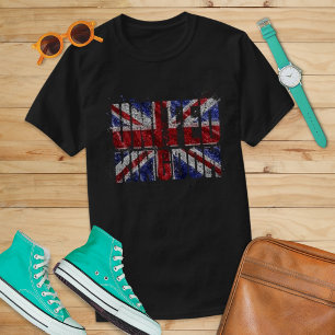 Distressed Union Jack Vintage British Pride T-Shirt