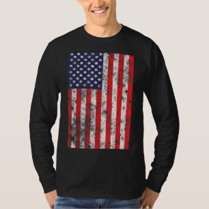 Distressed Usa Flag 4th July American Men Women Pa T-Shirt